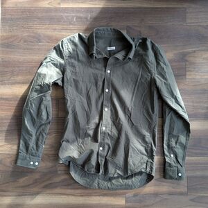 Classic Olive Men's Button Down Shirt